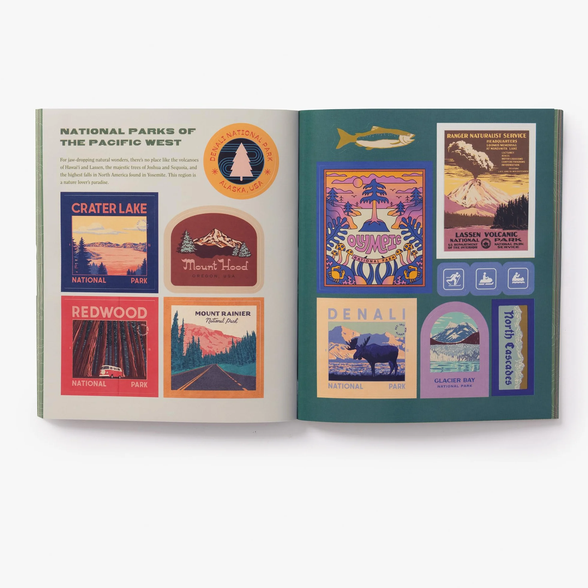 National Parks Stickerology Stickers for Hikers Campers Explorers Journals Water Bottles Laptops