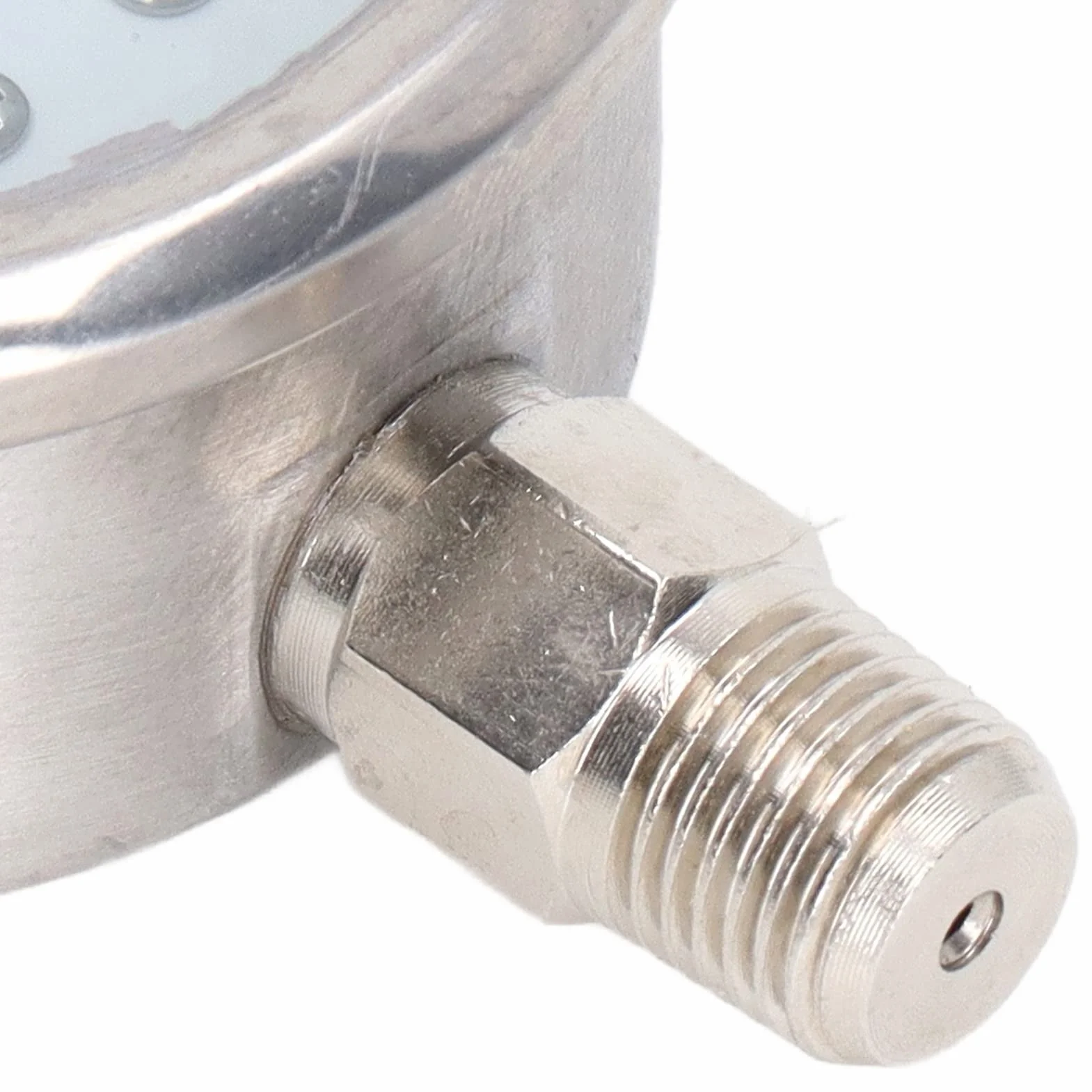 Manometr ze Stali Nierdzewnej Gwint NPT do Oleju Hydraulicznego Powietrze-woda -0,1~0 MPa