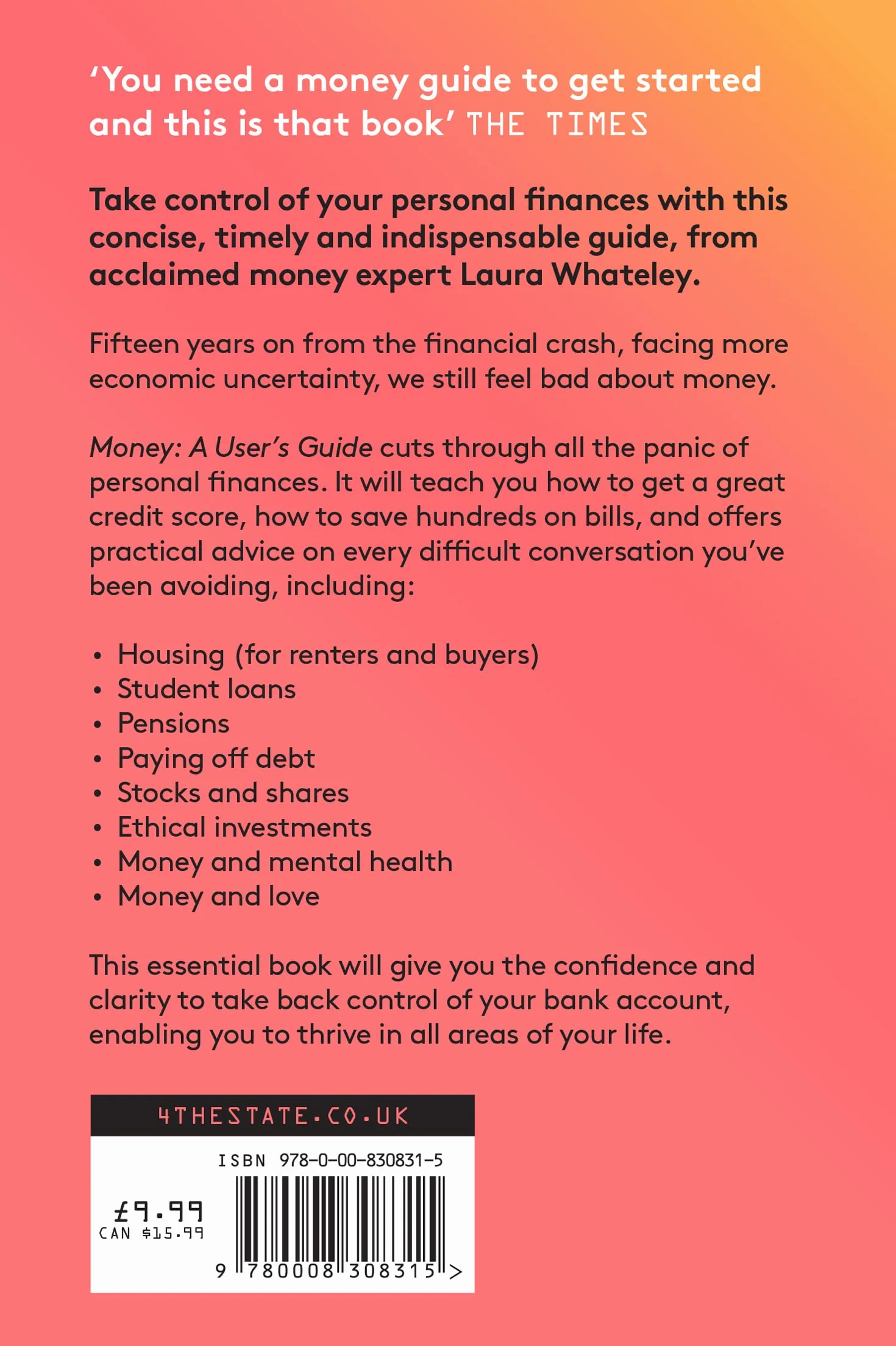 Money: A User’s Guide: The Sunday Times bestselling guide to taking control of your personal finances