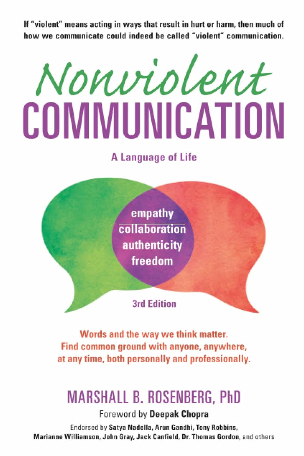 Nonviolent Communication: A Language of Life: Life-Changing Tools for Healthy Relationships