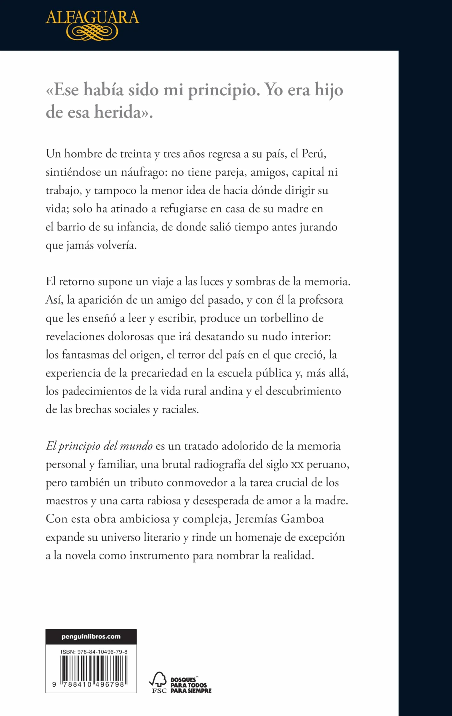 El Principio del Mundo / The Beginning of the World