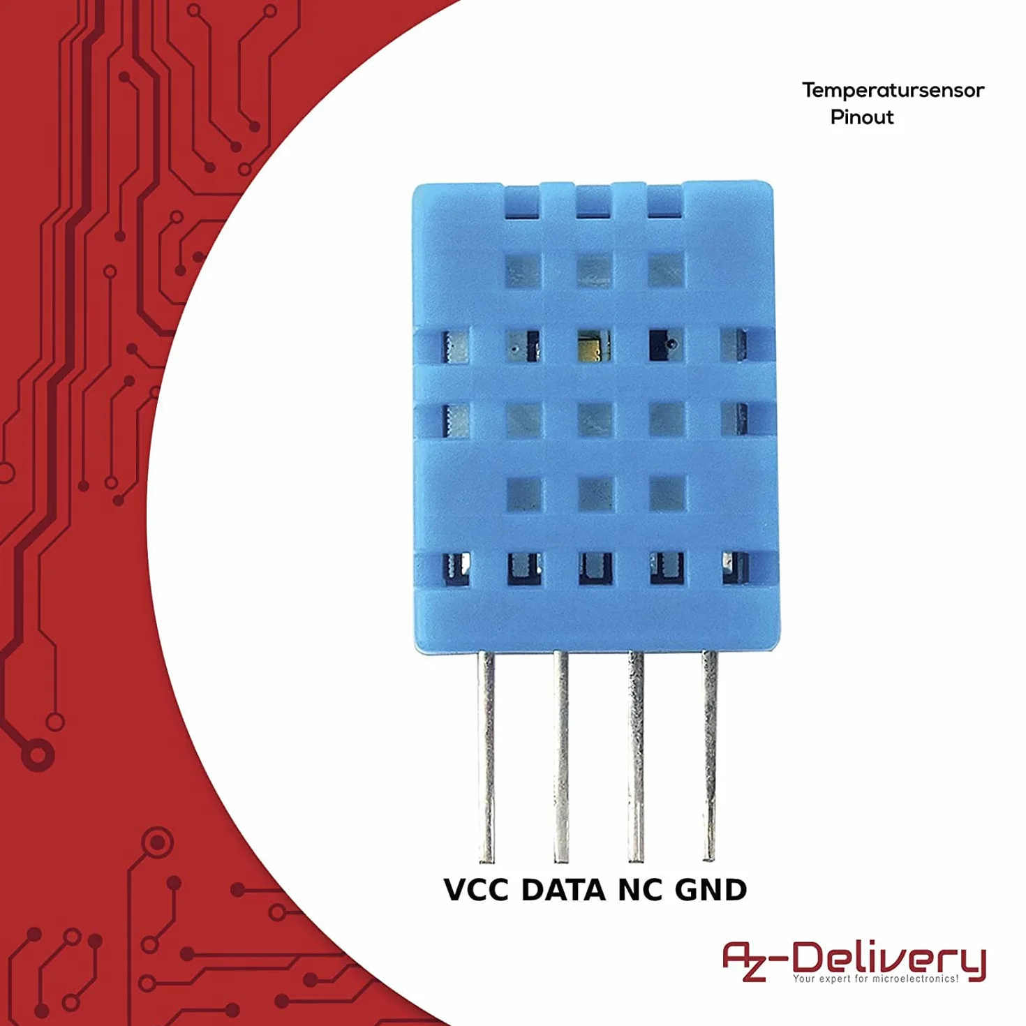 AZDelivery DHT11 czujnik temperatury i wilgotności kompatybilny z Arduino Raspberry Pi eBook
