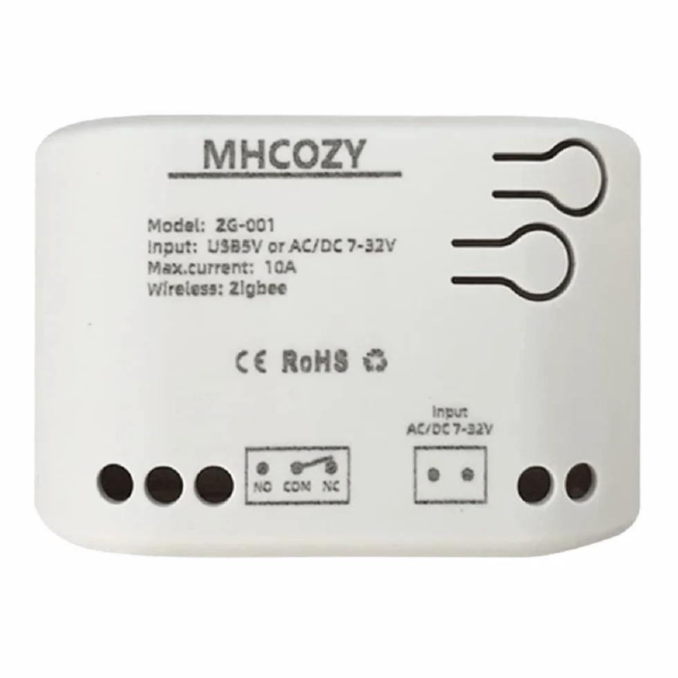 ZigBee 1-kanałowy przełącznik 12V Smart Relay, automatyczne flokowanie i chwilowy tryb, SmartThings Alexa Google Home