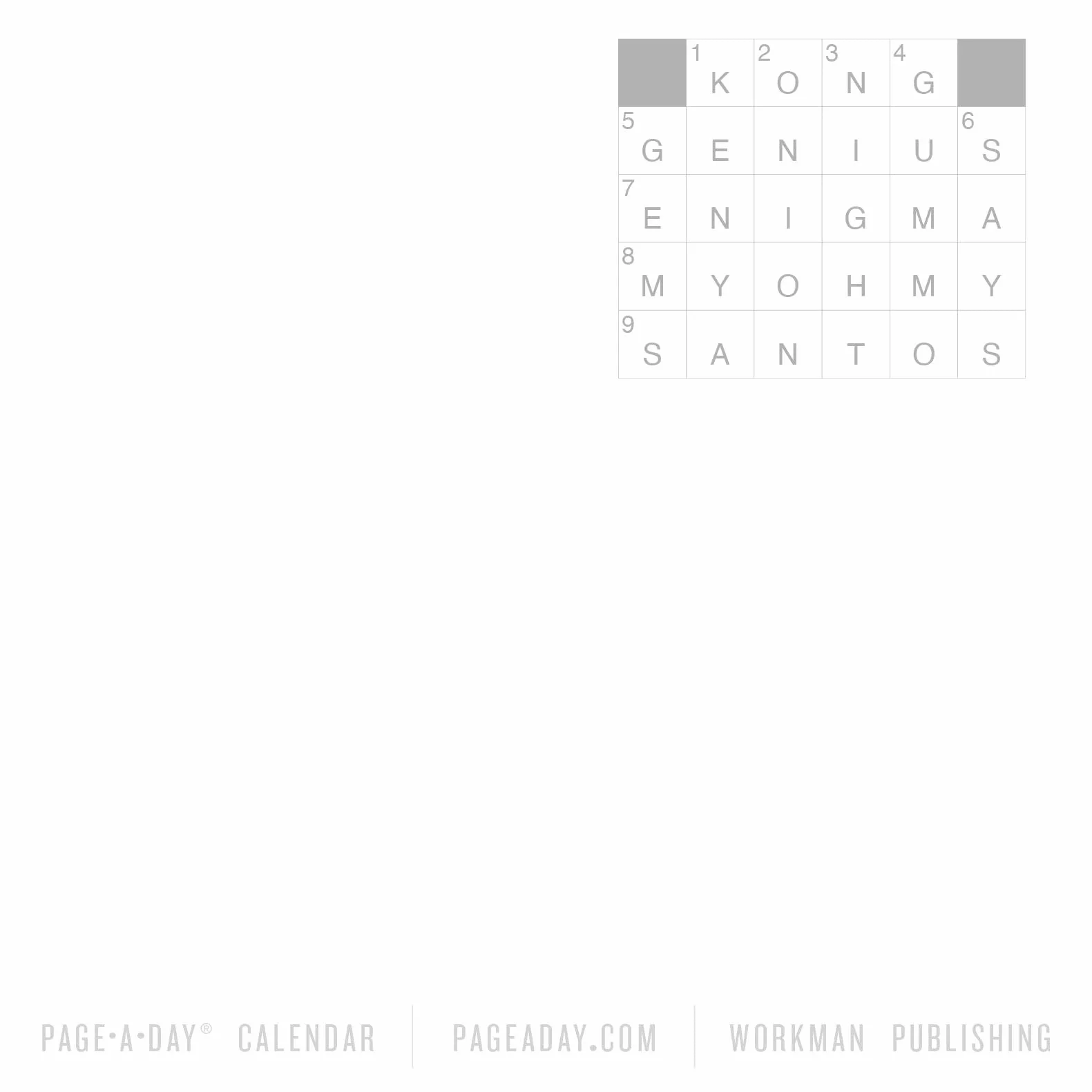 The New York Times Mini Crossword Page-A-Day Calendar 2027