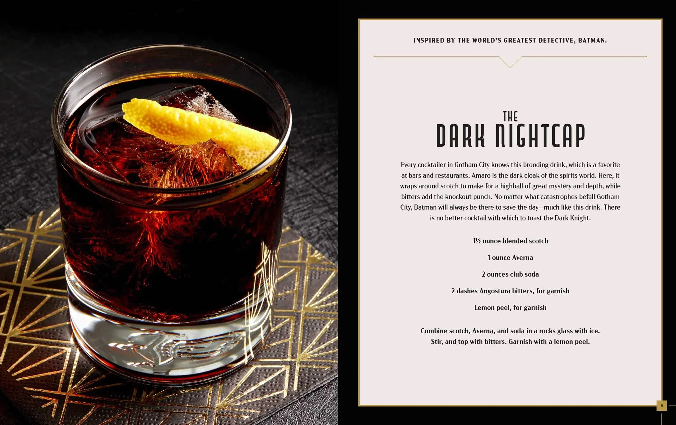Gotham City Cocktails: Official Handcrafted Food & Drinks from the World of Batman