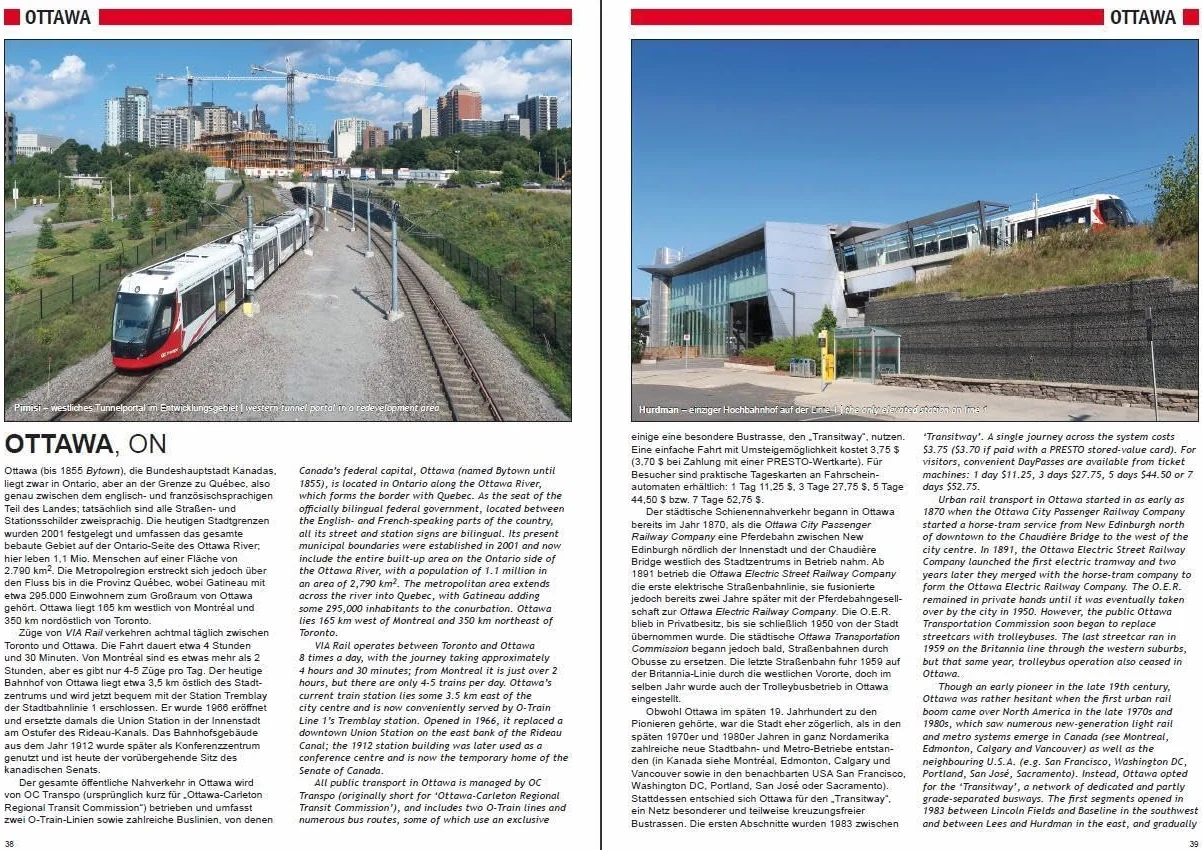Urban Rail in Canada: U-Bahn, Stadtbahn, Straßenbahn, S-Bahn