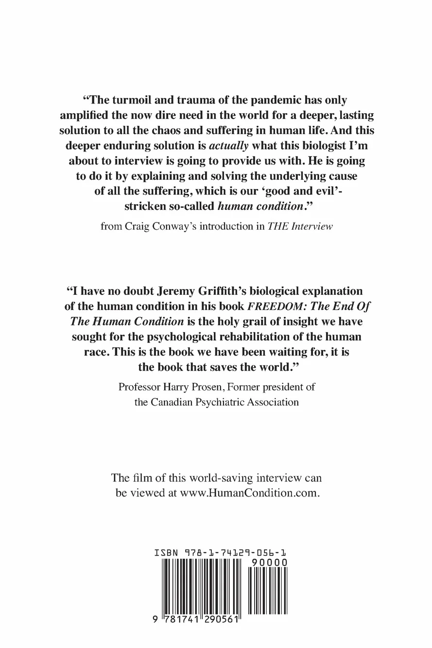 THE Interview That Solves The Human Condition And Saves The World