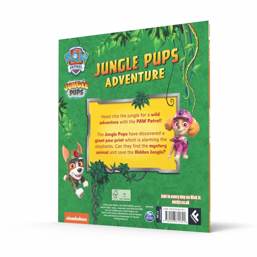 PAW Patrol Jungle Pups Adventure Picture Book: Action-packed illustrated story book from the hit Nickelodeon series, perfect for children aged 2, 3, 4, 5, 6 years