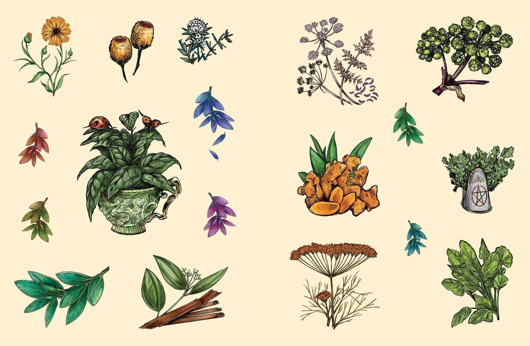 The Green Witch's Sticker Book: 600+ Enchanting Stickers Inspired by Green Magic