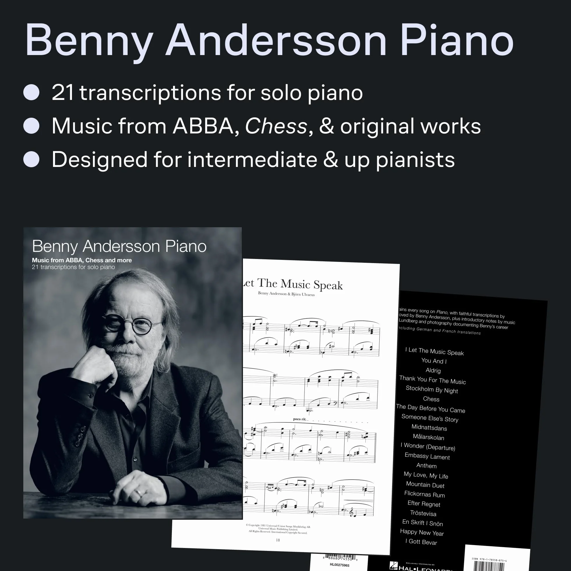 Benny Andersson Piano: Music from Abba, Chess and More