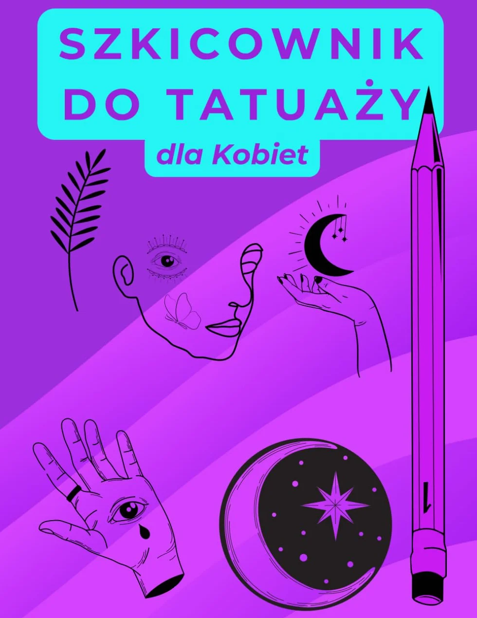 Szkicownik Tatuażu 102 Strony 50 Wzorów Zeszyt do Rysowania Tatuaży