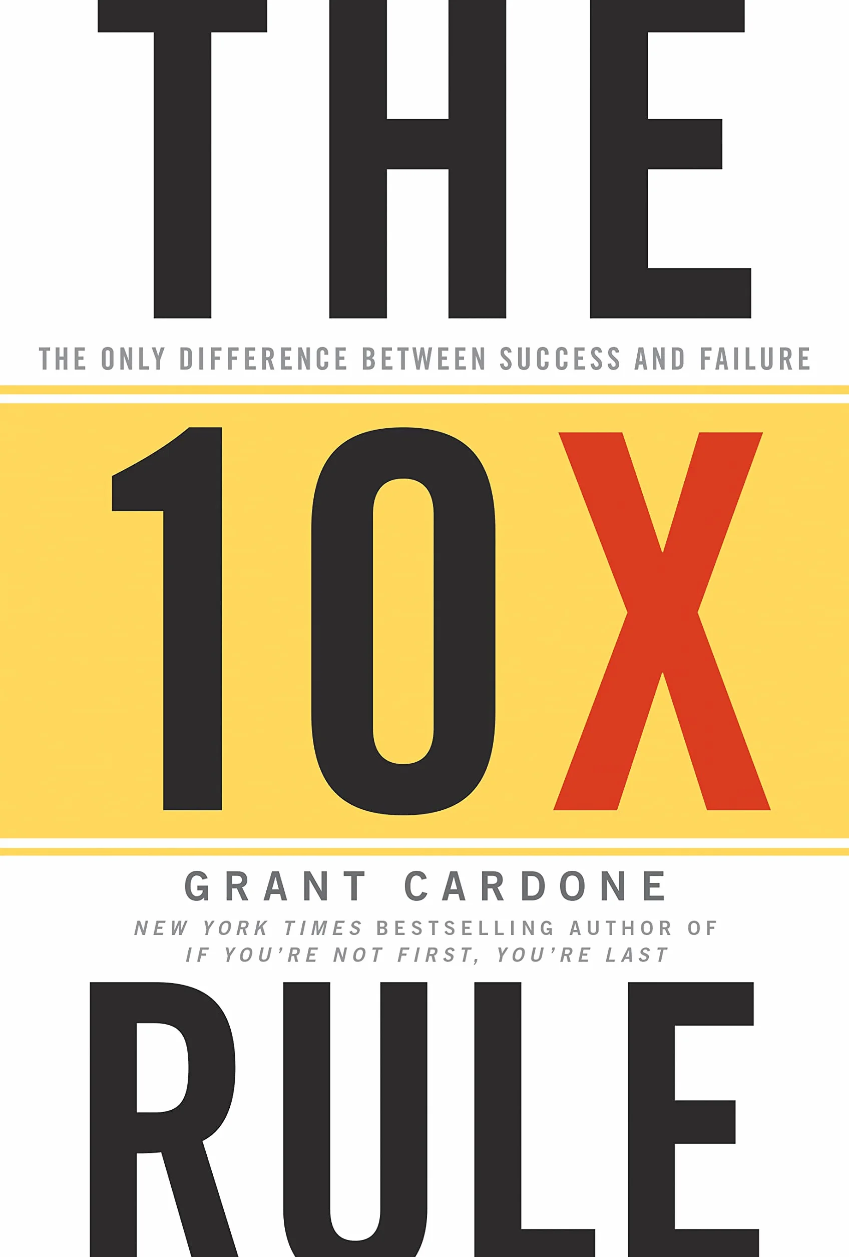 The 10x Rule: The Only Difference Between Success and Failure