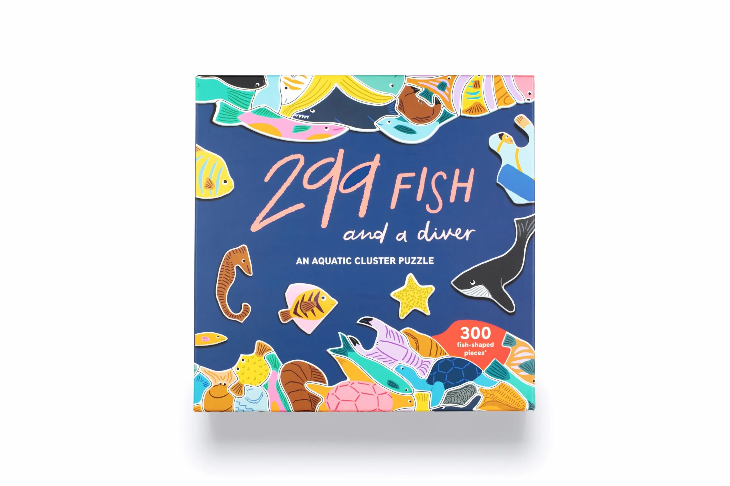 299 Fish (and a diver) An Aquatic Cluster Puzzle /anglais