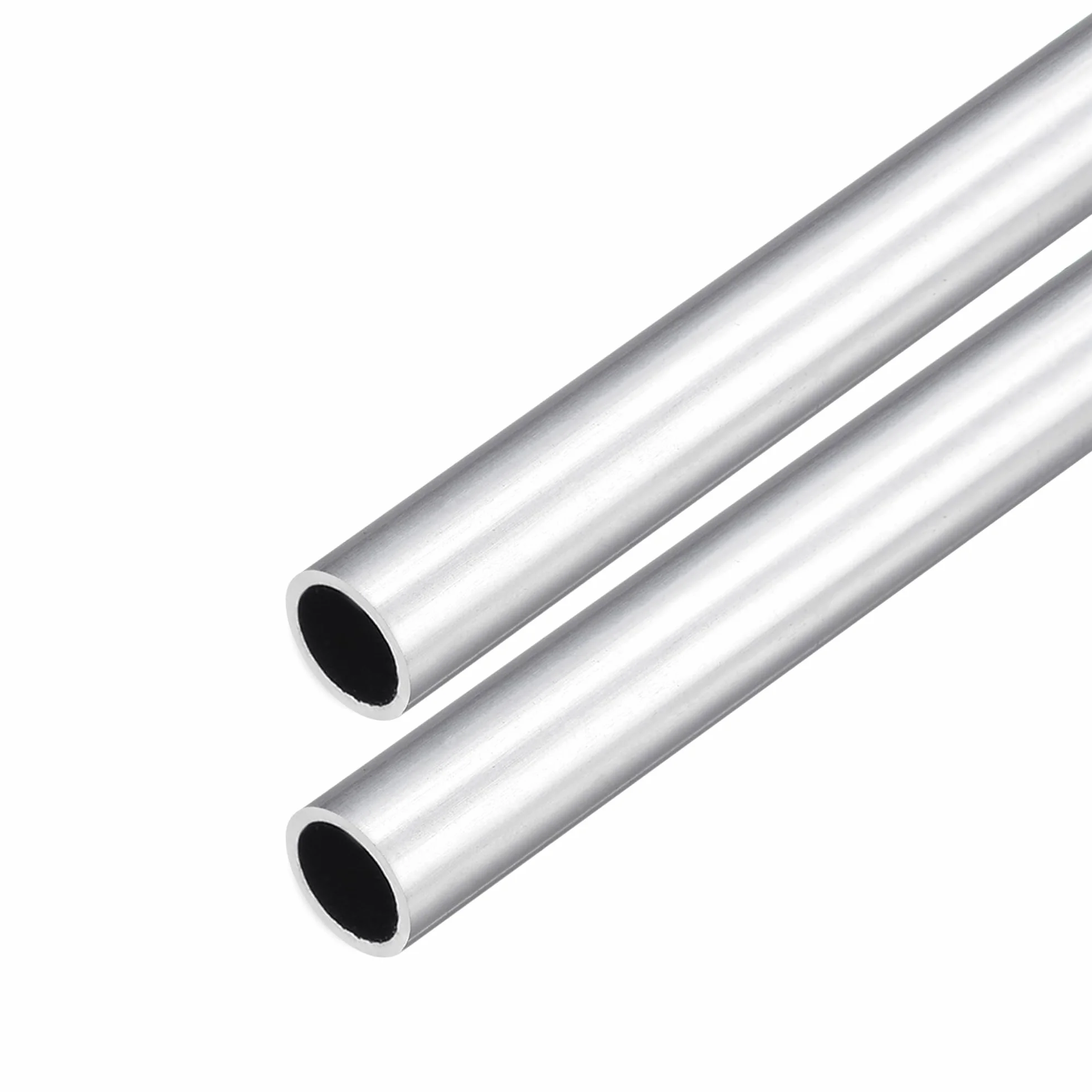 DMiotech 2-pak (10 mm śr. x 8 mm ID) 6063 aluminiowa okrągła rura o długości 250 mm przemysłowe metalowe rury do maszyn rama budowa projektów DIY