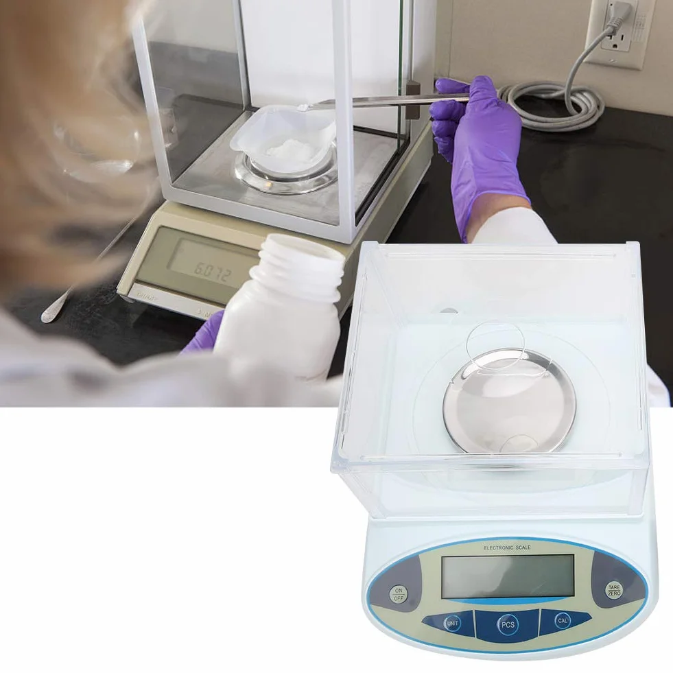 Waga laboratoryjna cyfrowa 500 x 0,001 g 1 mg jubilerska 1200 g UE