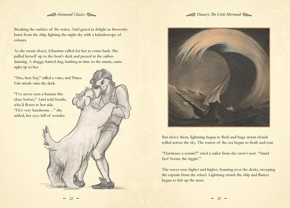 The Little Mermaid Disney Animated Classics Deluxe Gift Book