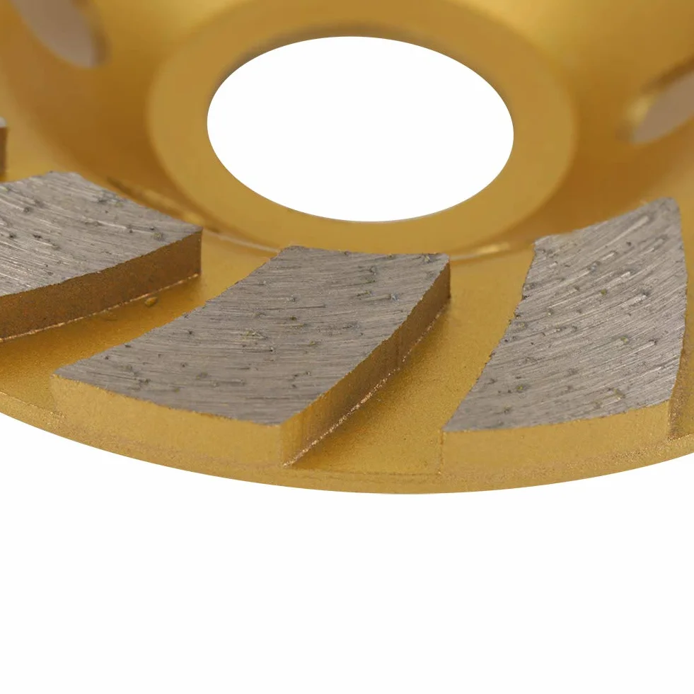 Segmentowy kamień Szlifierski Młotek do Szlifowania, Gniazdo Sześciokątne 3,5 Mm Koło Tarcza Koła 6 Otworów Desian do Szlifierki Kątowej Marmur Beton Granit Kamień Mur Wygładzanie