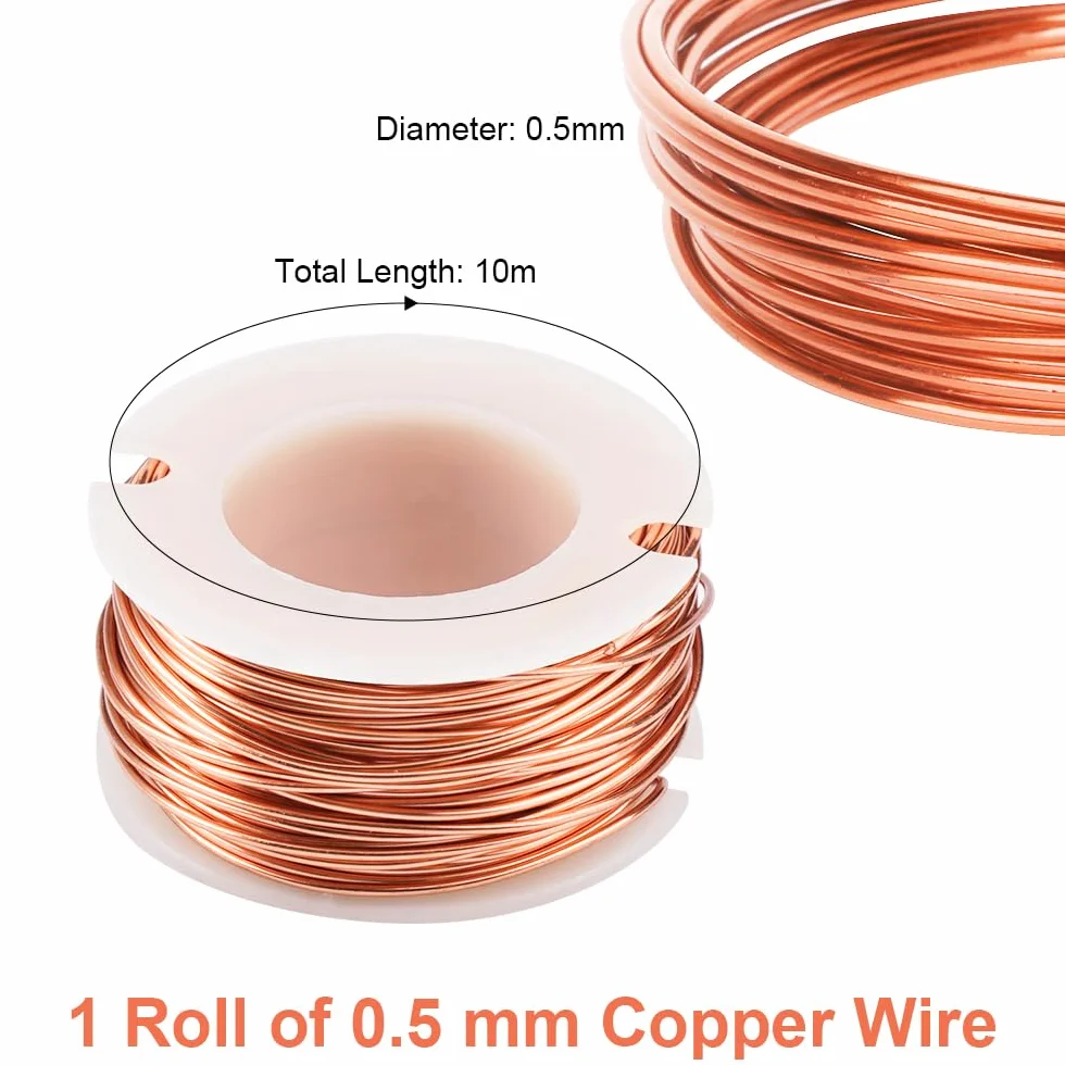 Drut miedziany 0,5 mm lakierowany magnetyczny 10 m