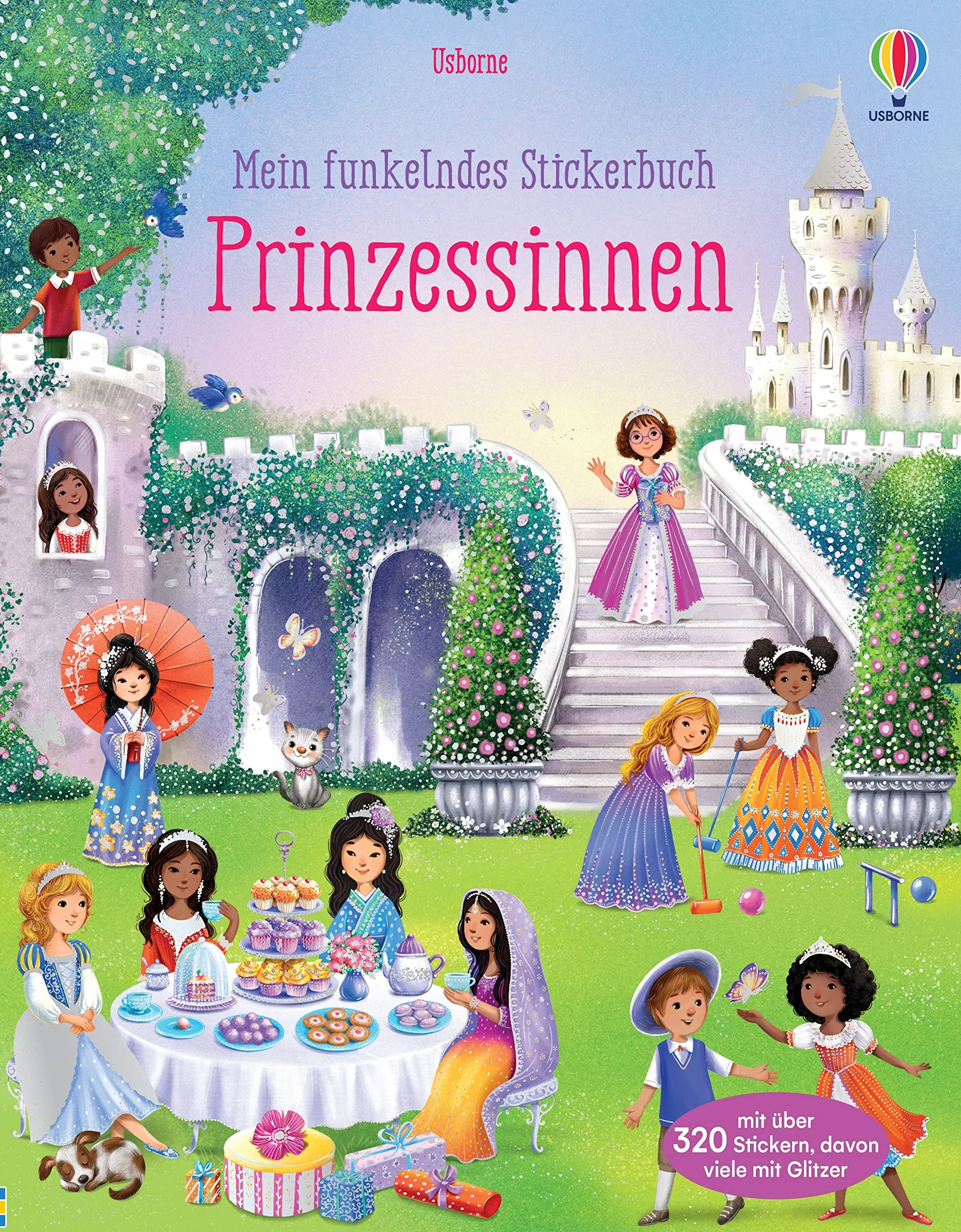 Mein funkelndes Stickerbuch: Prinzessinnen: Stickerheft mit über 320 Stickern - königliches Stickervergnügen ab 5 Jahren