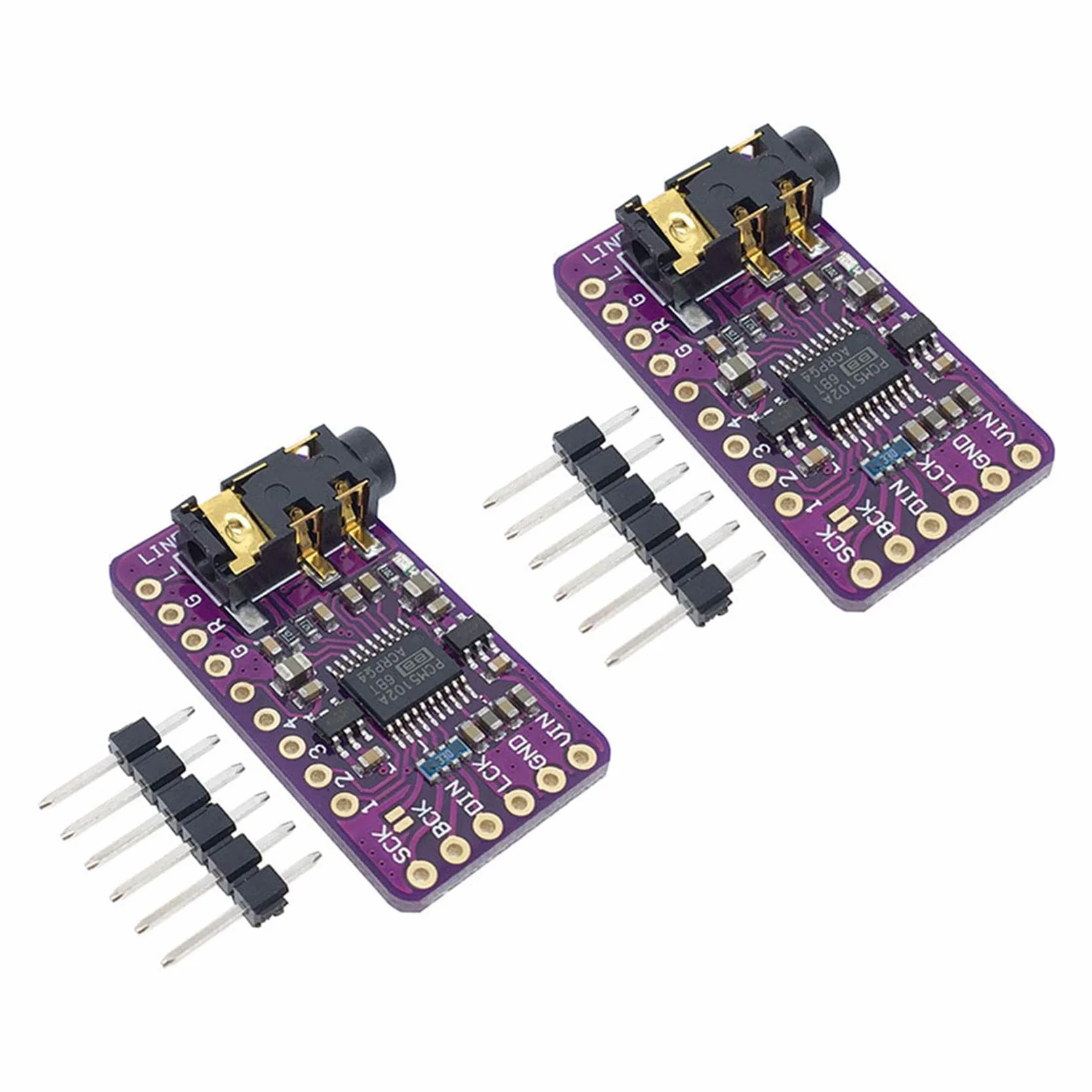 2X PCM5102 I2S IIS Moduł Dekodera DźWięKu Cyfrowego Stereo Konwerter Cyfrowo-Analogowy Moduł dla