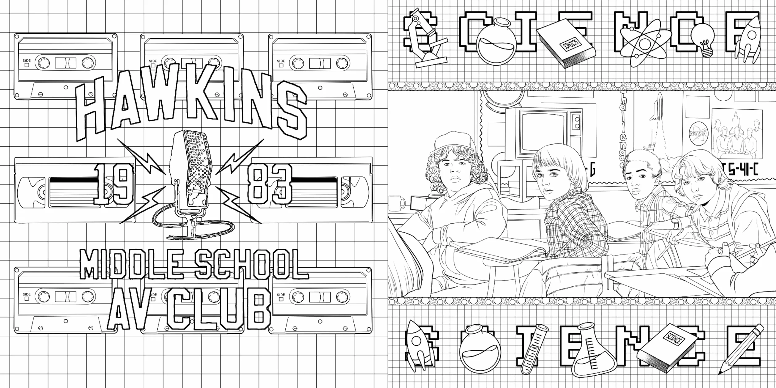 Stranger Things: The Complete Coloring Book (All Five Seasons)