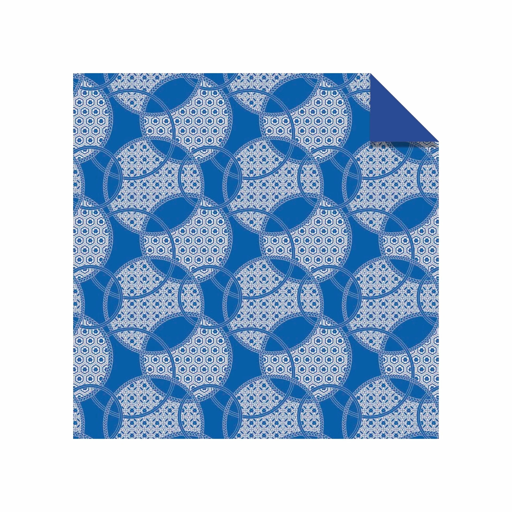 Origami Paper 200 Sheets 6" (15 cm) Double Sided Blue White Patterns 12 Designs
