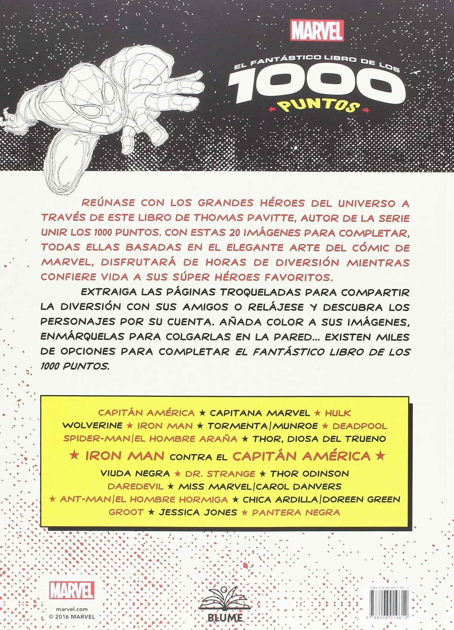 Marvel El Fantástico Libro de los 1000 Puntos