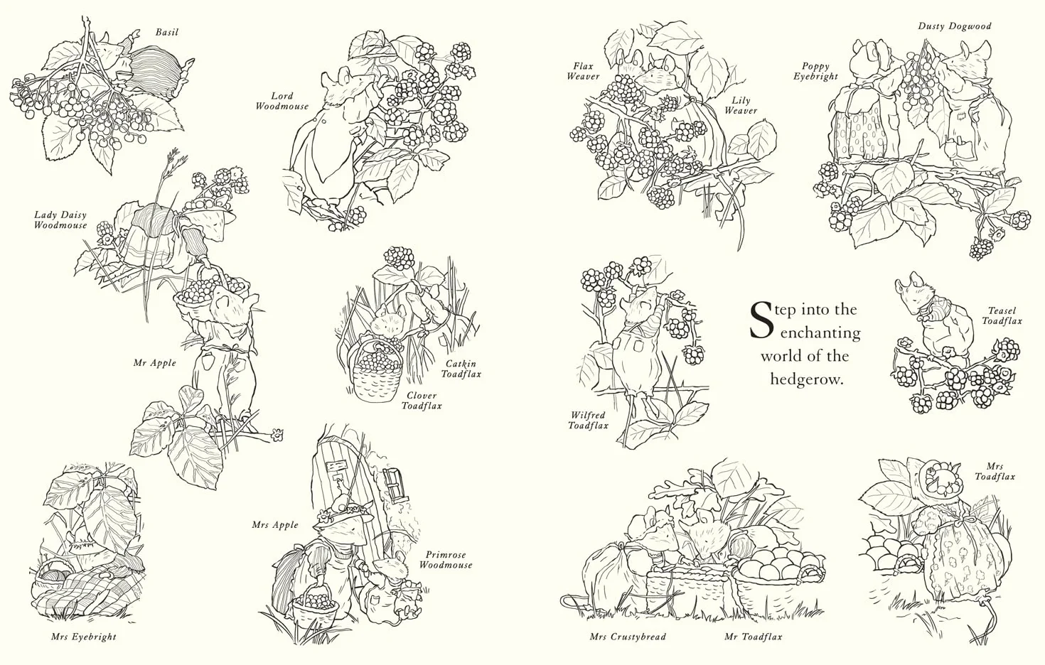Brambly Hedge Festive Colouring Book: Magically Festive Colouring Book for Children and Adults