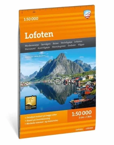 Lofoten Hiking Map - (Turkart)