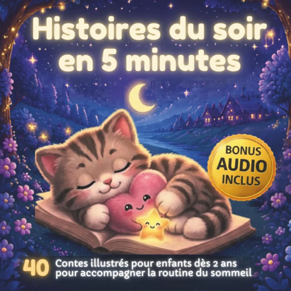 Histoires du soir en 5 minutes: 40 contes illustrés pour enfants dès 2 ans
