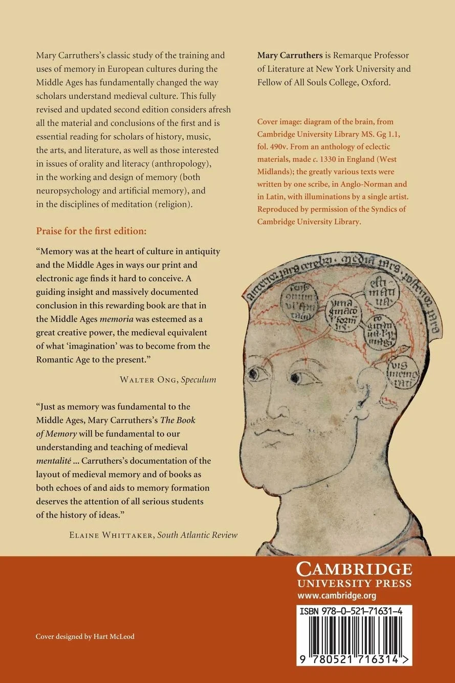 The Book of Memory: A Study of Memory in Medieval Culture