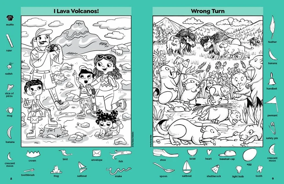 Nature Puzzles for Kids: Over 100 Hidden Pictures Activity Book