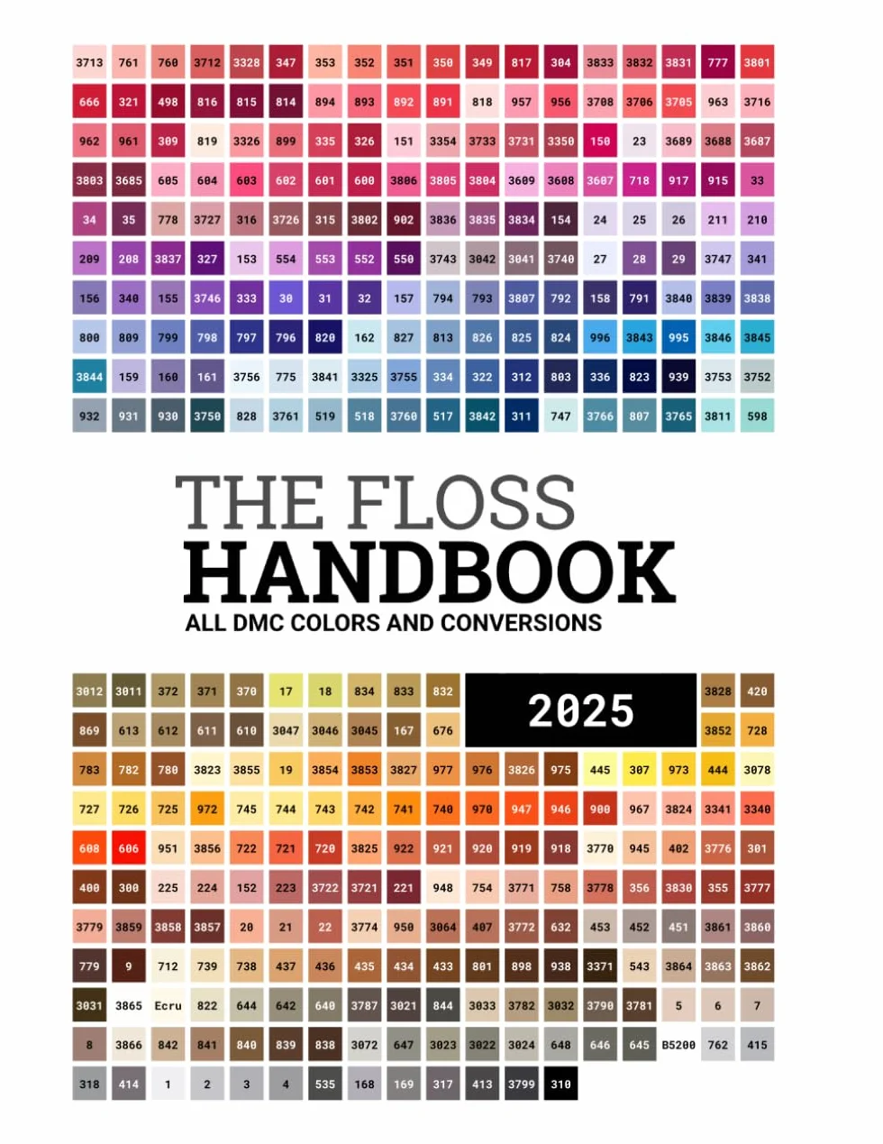 The Floss Handbook: DMC Colors and Brand Conversions