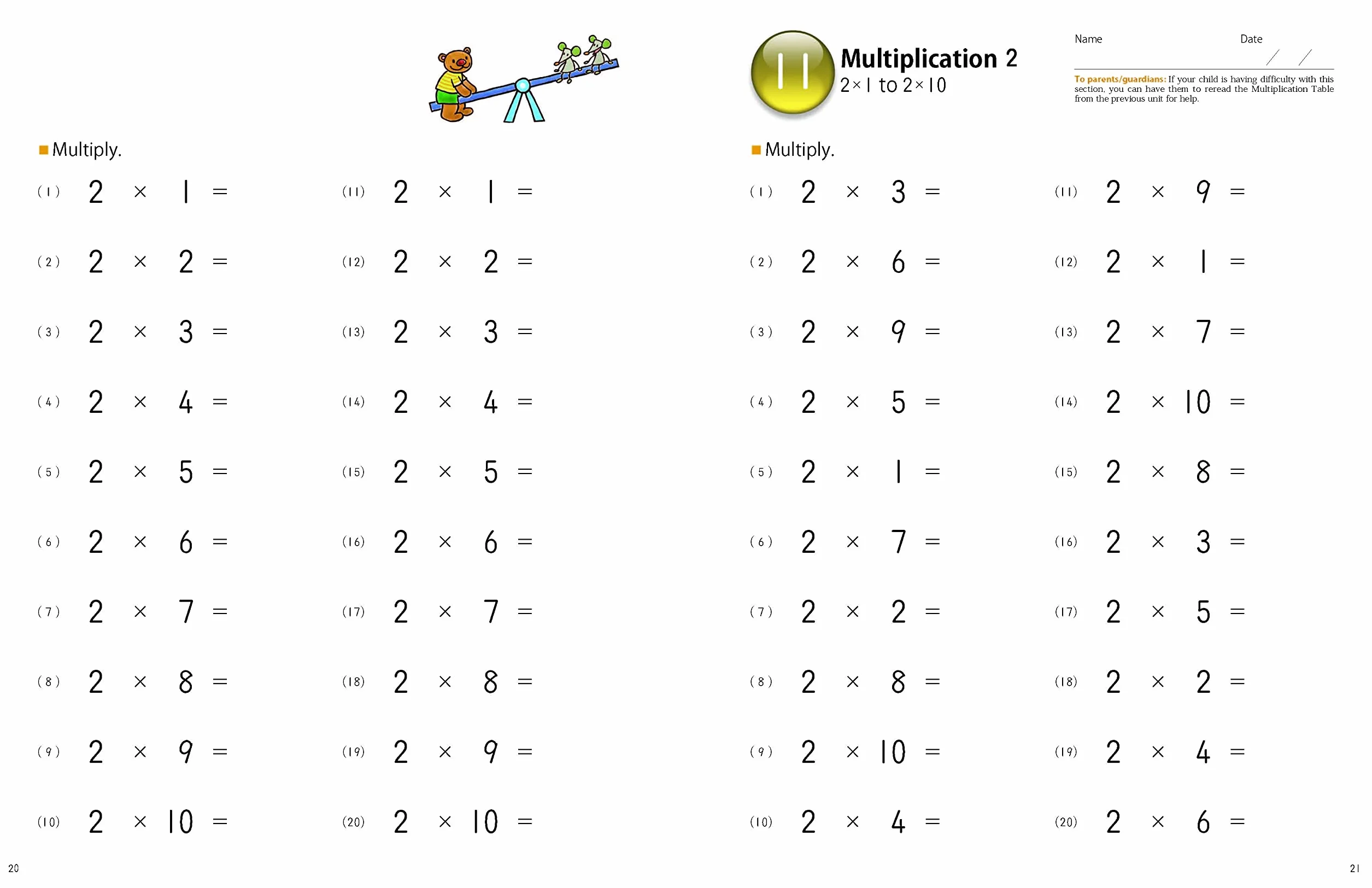 Kumon My Book of Simple Multiplication Revised Ed