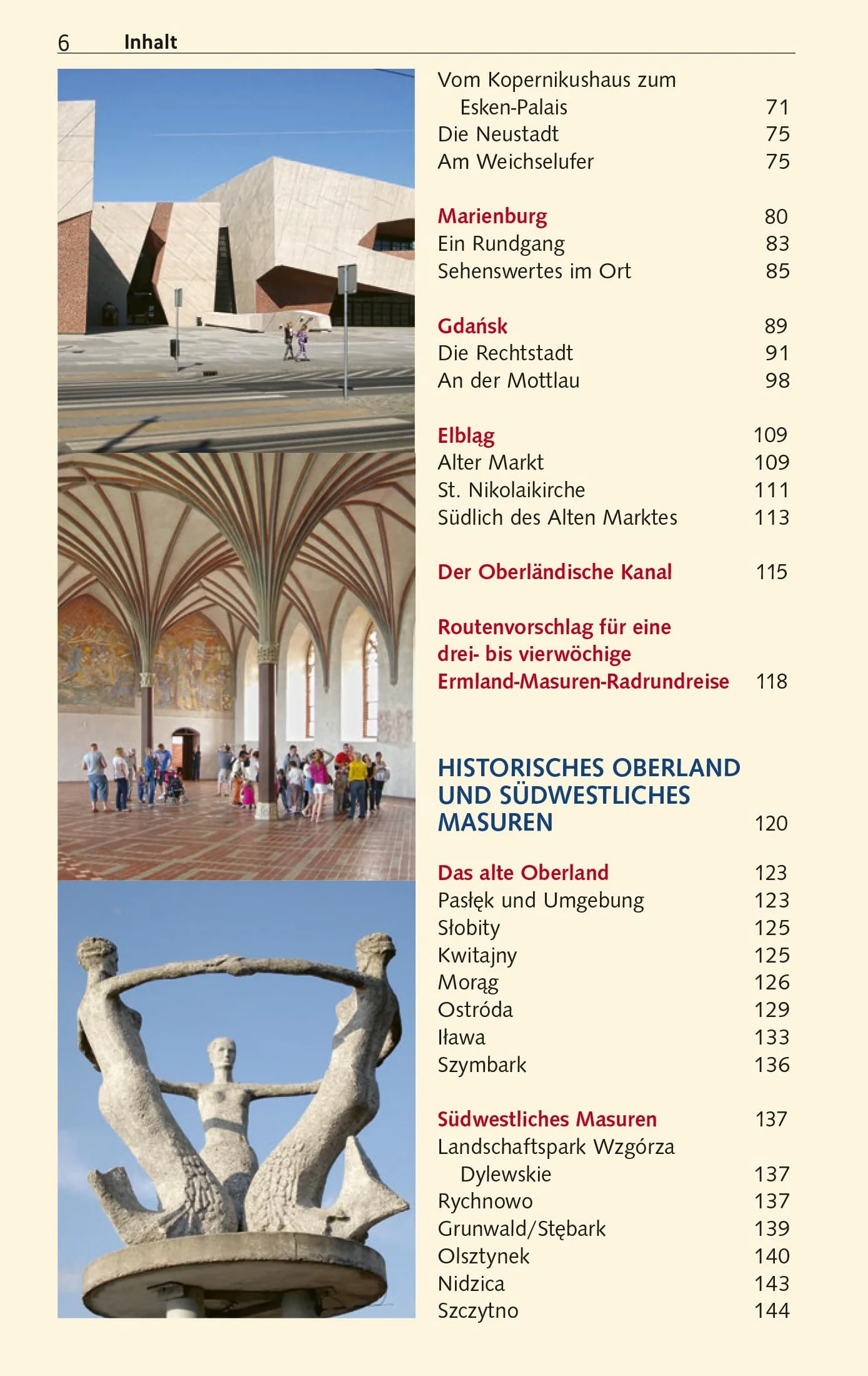 TRESCHER Reiseführer Masuren: Marienburg, Danzig, Thorn