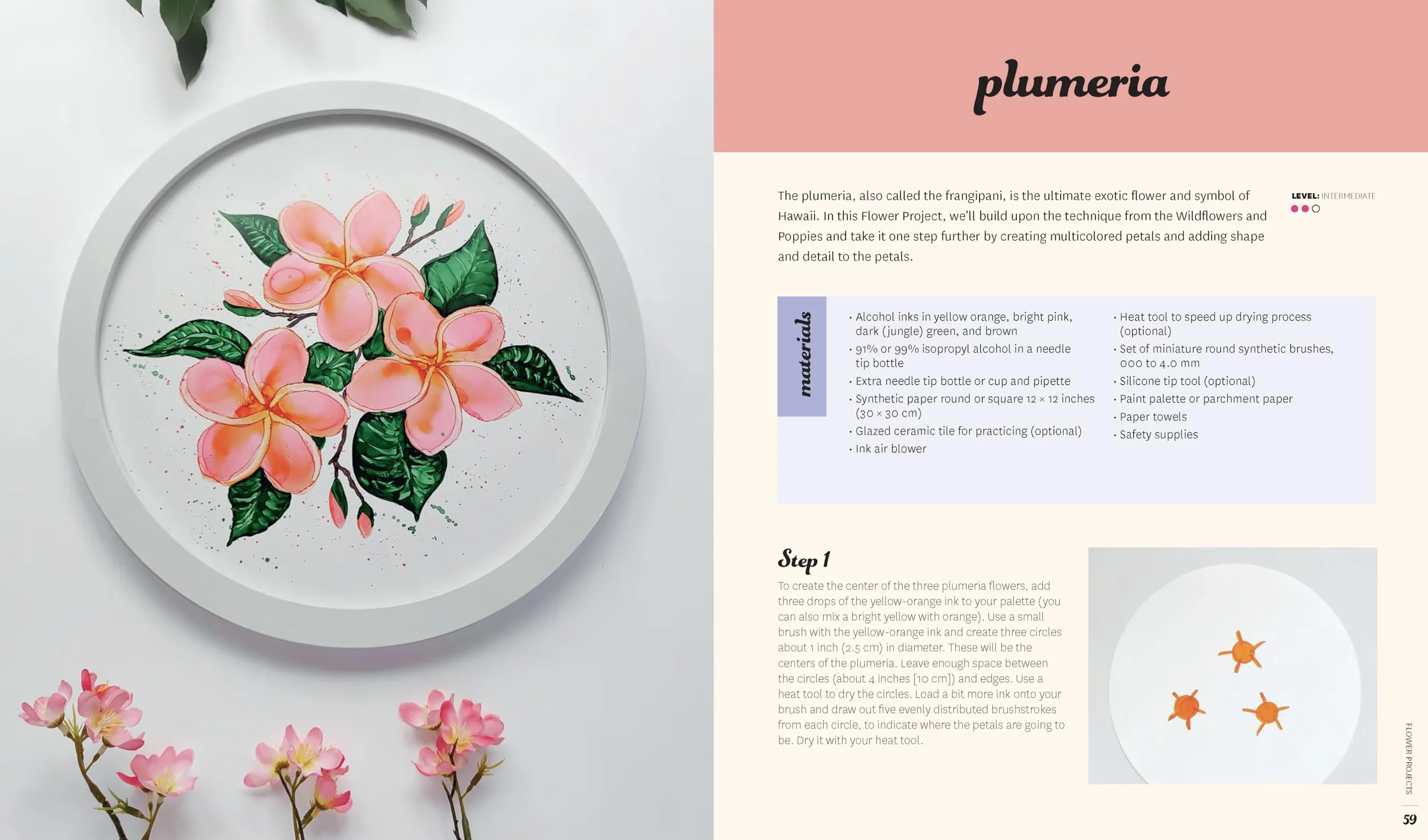 Creative Alcohol Ink Flowers: A Step-By-Step Guide to 20 Stunning Floral Designs