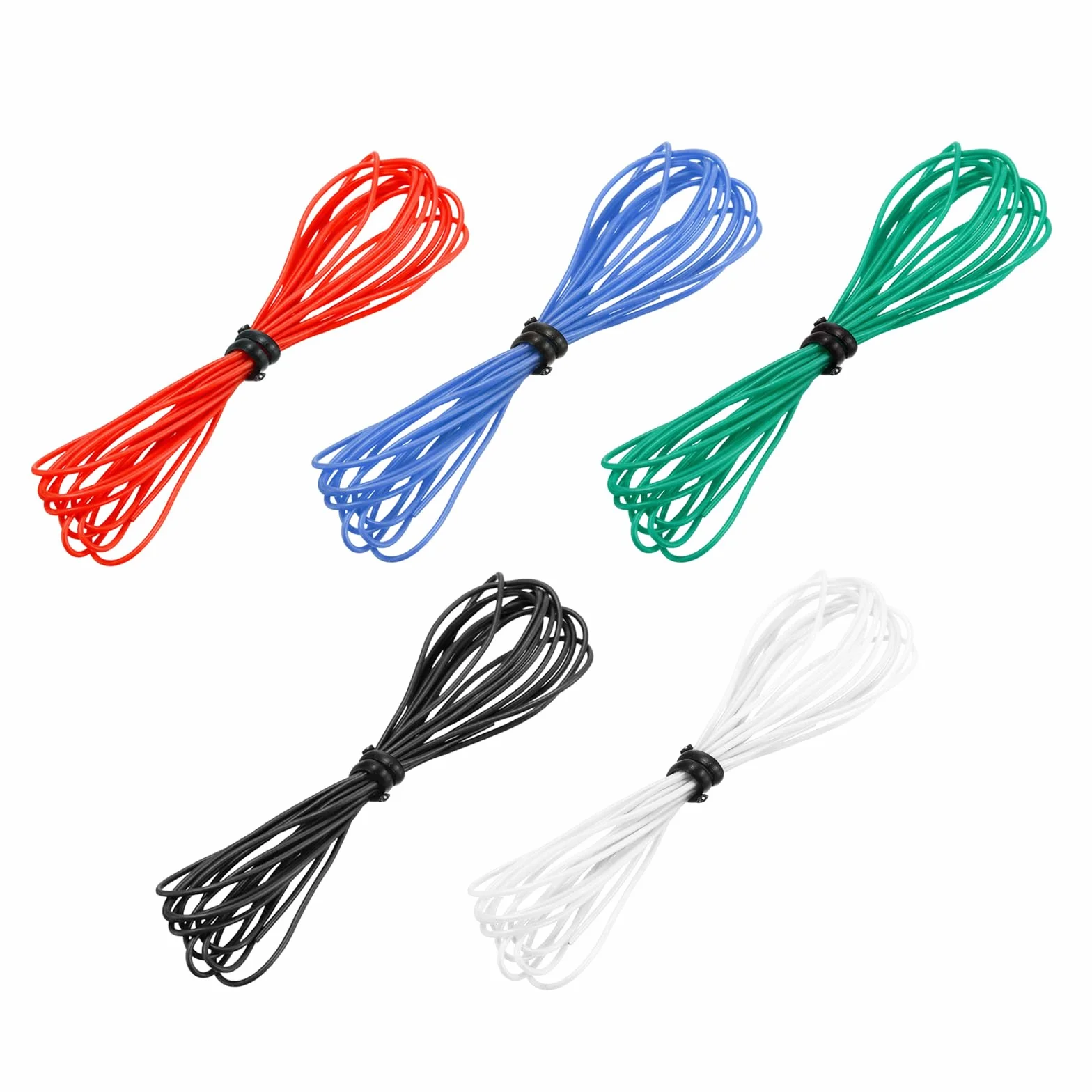 Kabel silikonowy 30 AWG 5 żył 1,5 m ocynowany drut miedziany wysokiej temperatury sourcing map