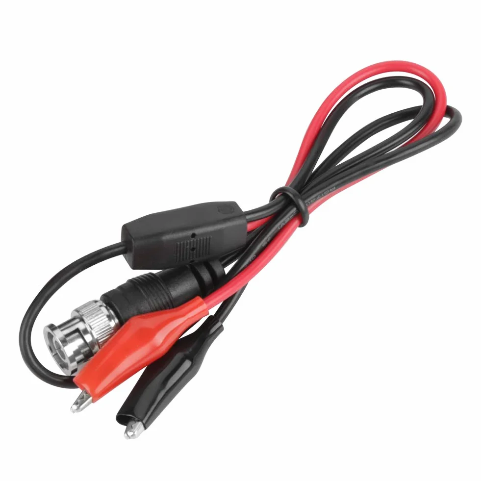 Kabel sondy testowej, Dekaim 2 szt. BNC Oscyloskop BNC Wtyczka męska Q9 do podwójnego zacisku krokodyla 0,5 m