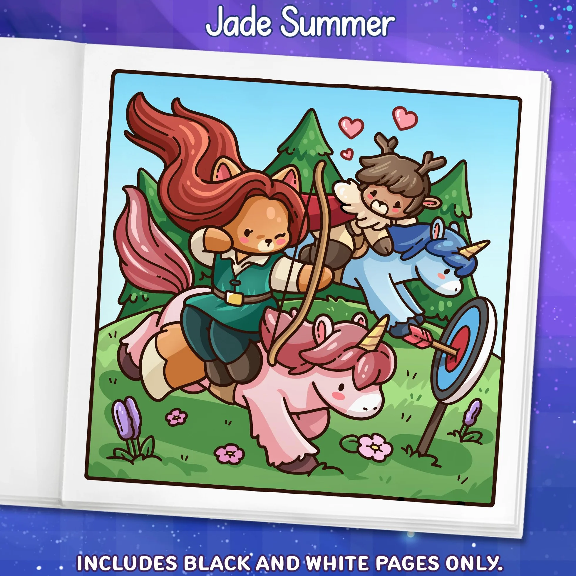 Cozy Romantasy: Cute Coloring Book for Adults and Teens with Fantasy Romance Scenes