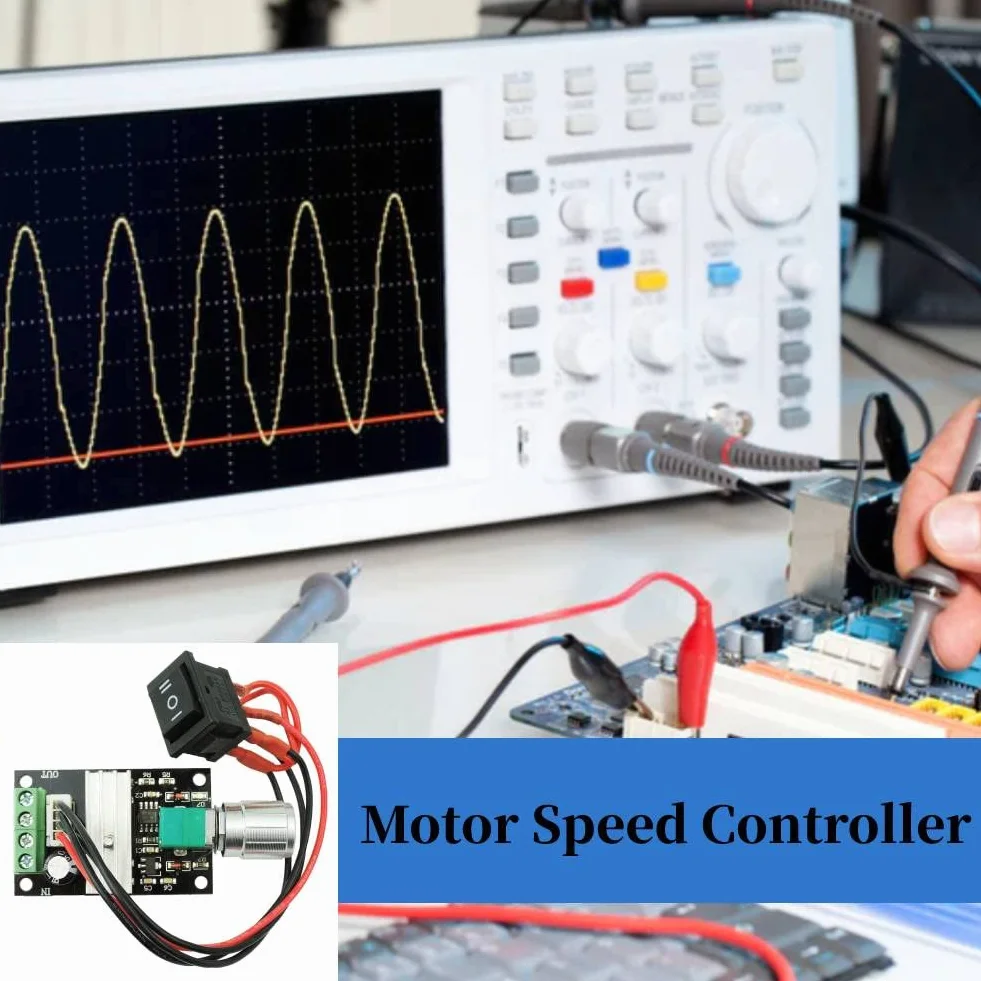 Regulator prędkości 6-28V 3A DC PWM sterowanie silnikiem regulowany regulator obrotów przełącznik sterujący