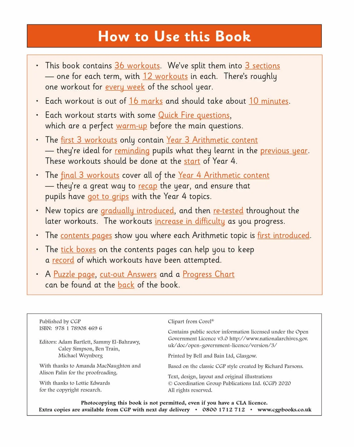 KS2 Year 4 Maths 10-Minute Weekly Workouts: Arithmetic
