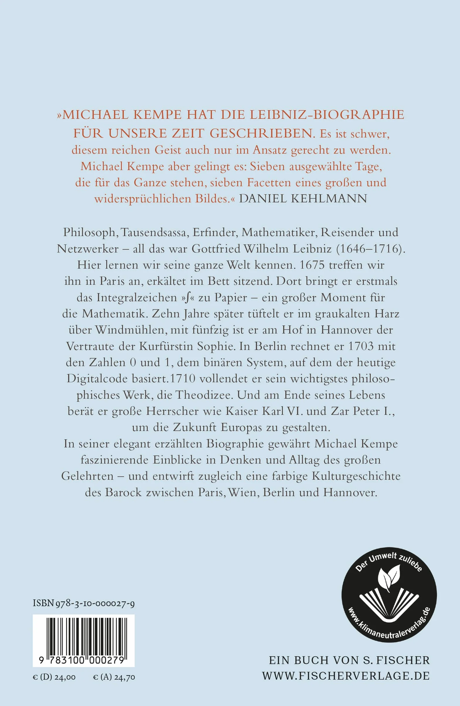 Gottfried Wilhelm Leibniz: Die beste aller möglichen Welten