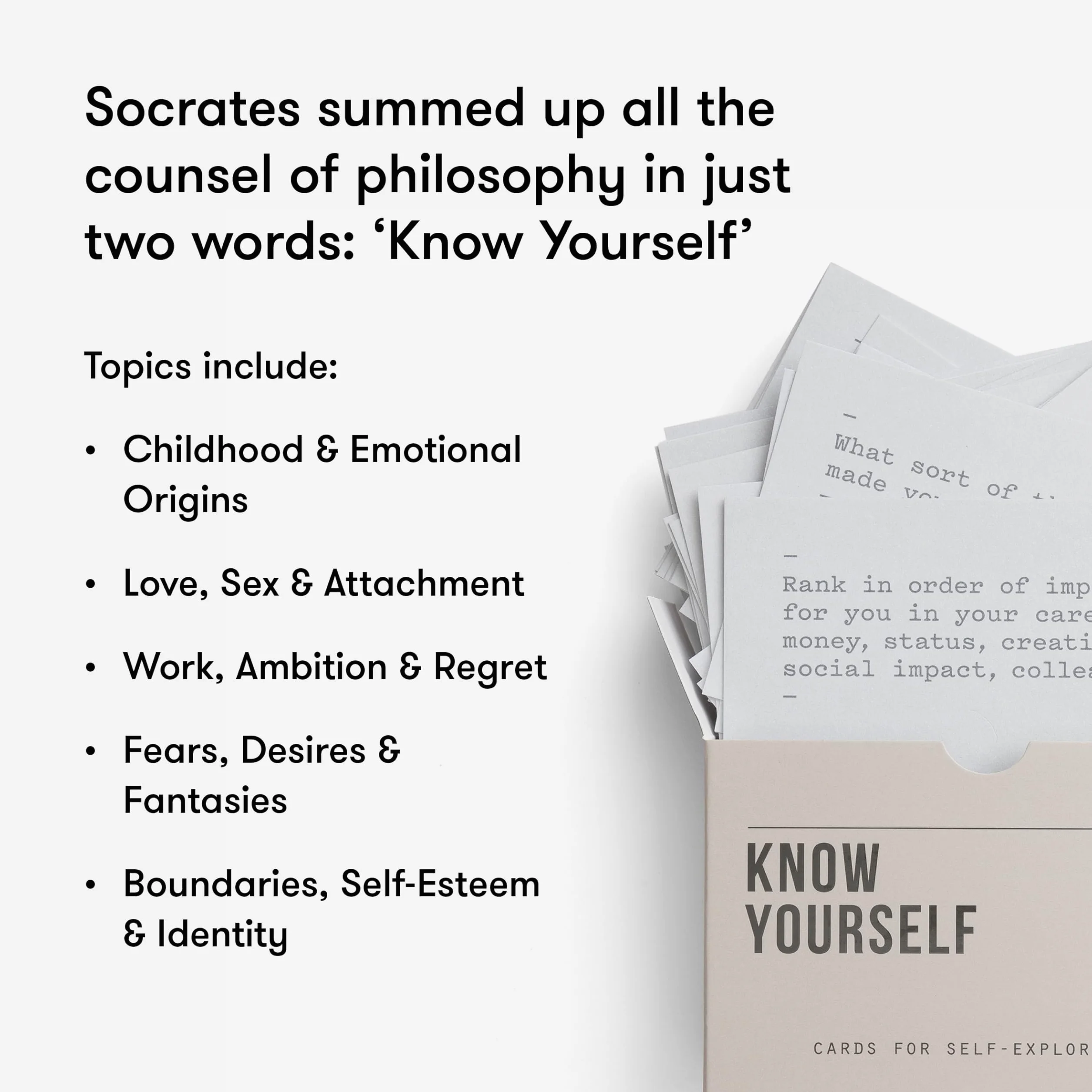 Know Yourself: Cards for Self-Exploration