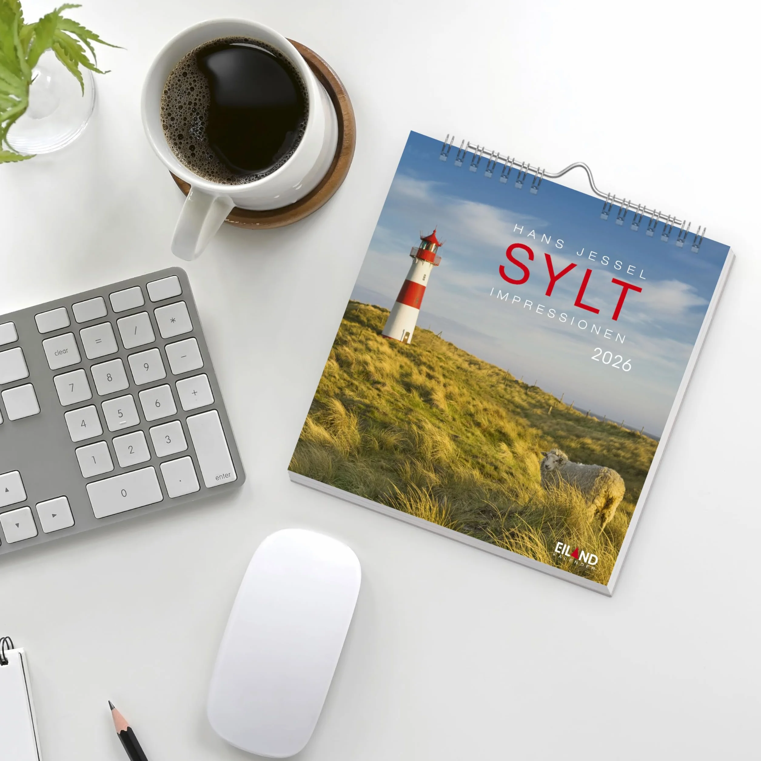 Sylt Impressionen Postkartenkalender 2026: Die schönsten Seiten der Insel, Fotokalender mit monatlichen Postkarten