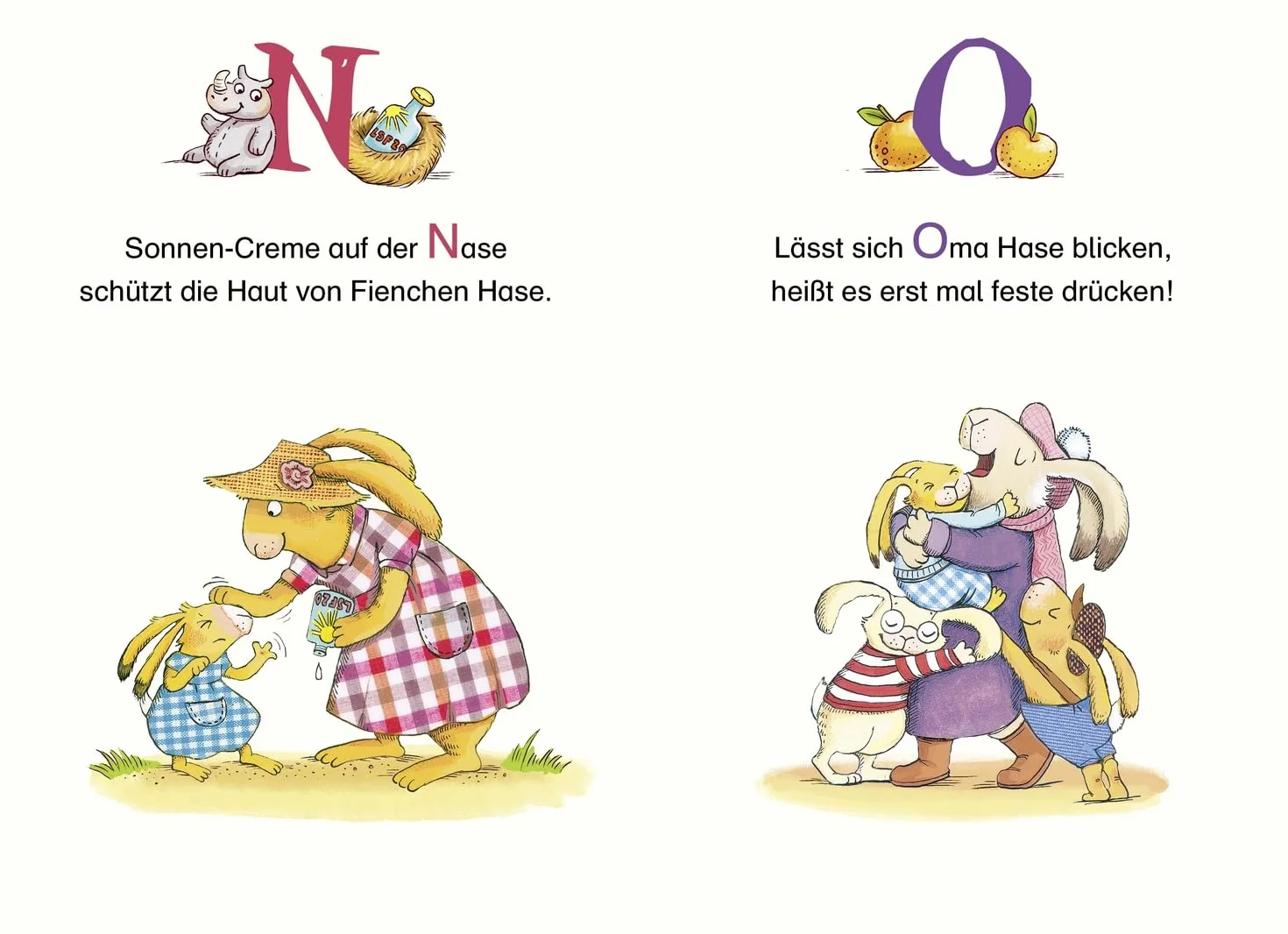 Wenn sieben kleine Hasen durch das ABC rasen: Lesestarter. 1. Lesestufe