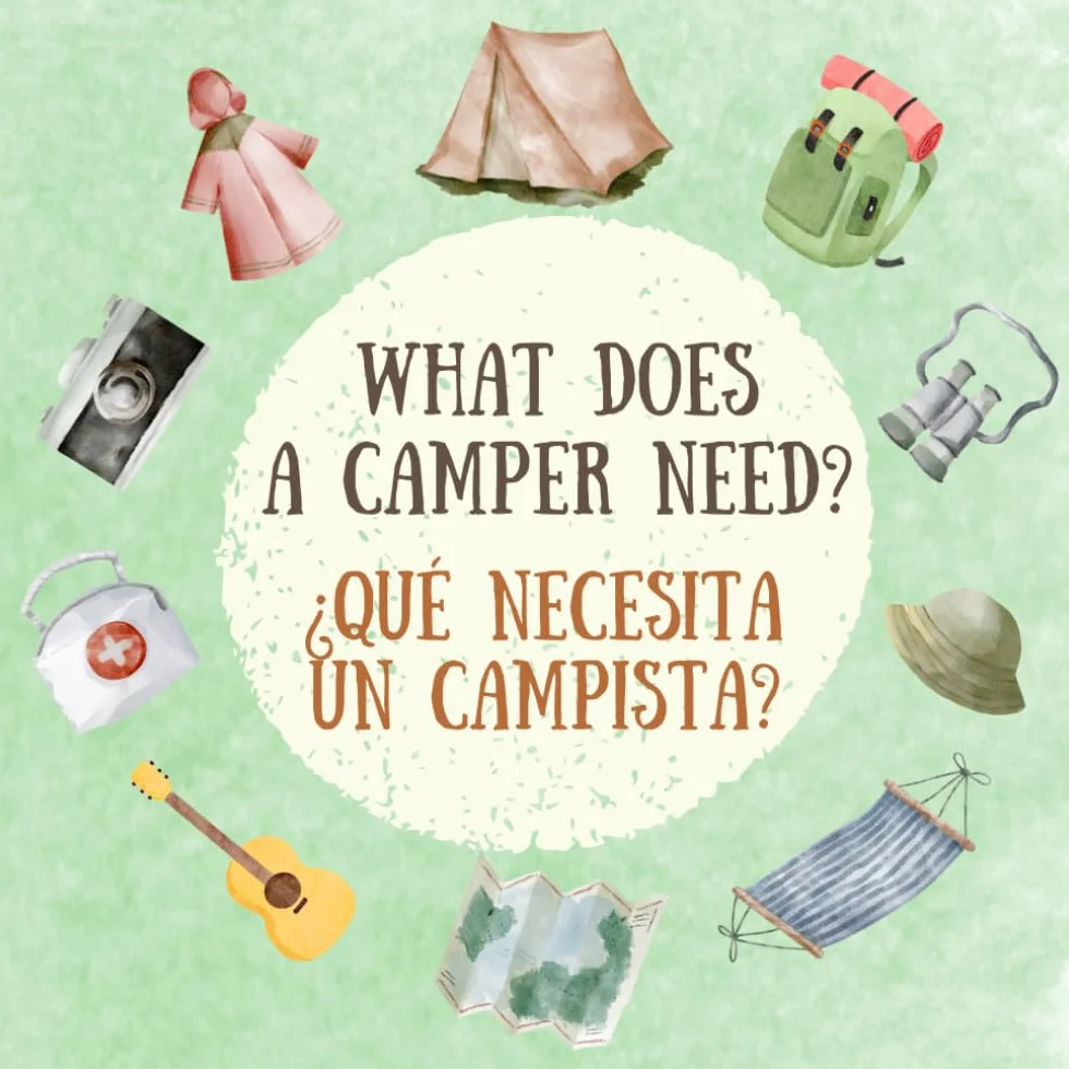 What Does a Camper Need? ¿Qué necesita un campista?: English Spanish Bilingual Book for Toddlers and Young Children