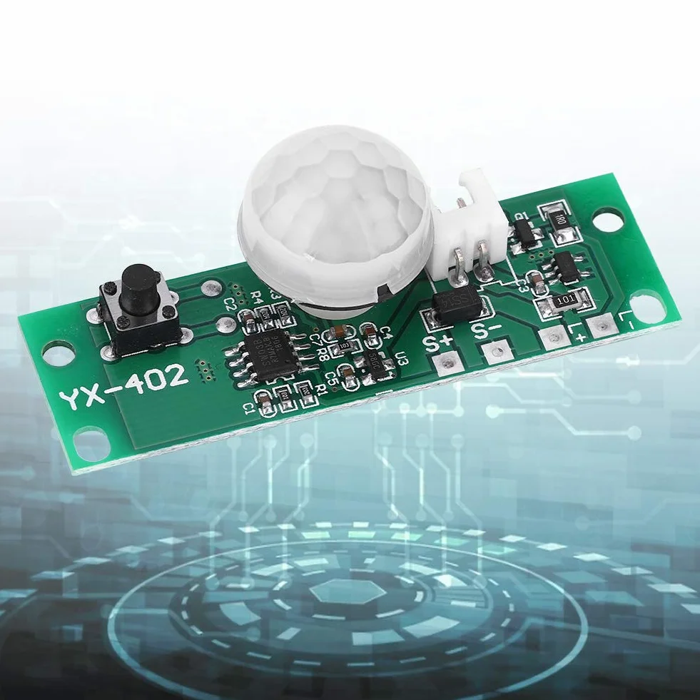 Płytka Obwodu Lampy Słonecznej z Czujnikiem PIR 3.7V/3.2V Zasięg Wykrywania 2-5m Automatyczne Włączanie