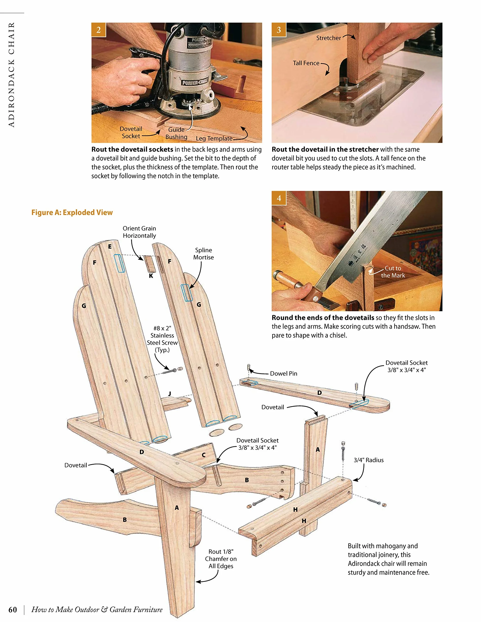 How to Make Outdoor & Garden Furniture: Instructions for Tables, Chairs, Planters, Trellises & More from the Experts at American Woodworker