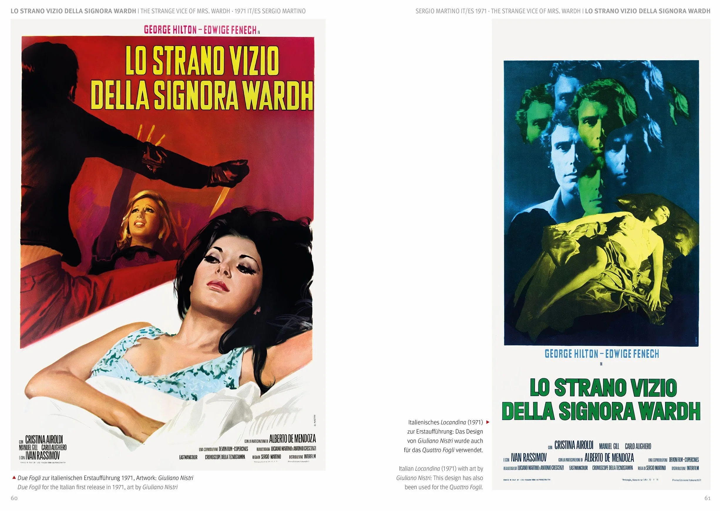 GIALLO MOVIE POSTERS Volume 2: 1970 - 1971