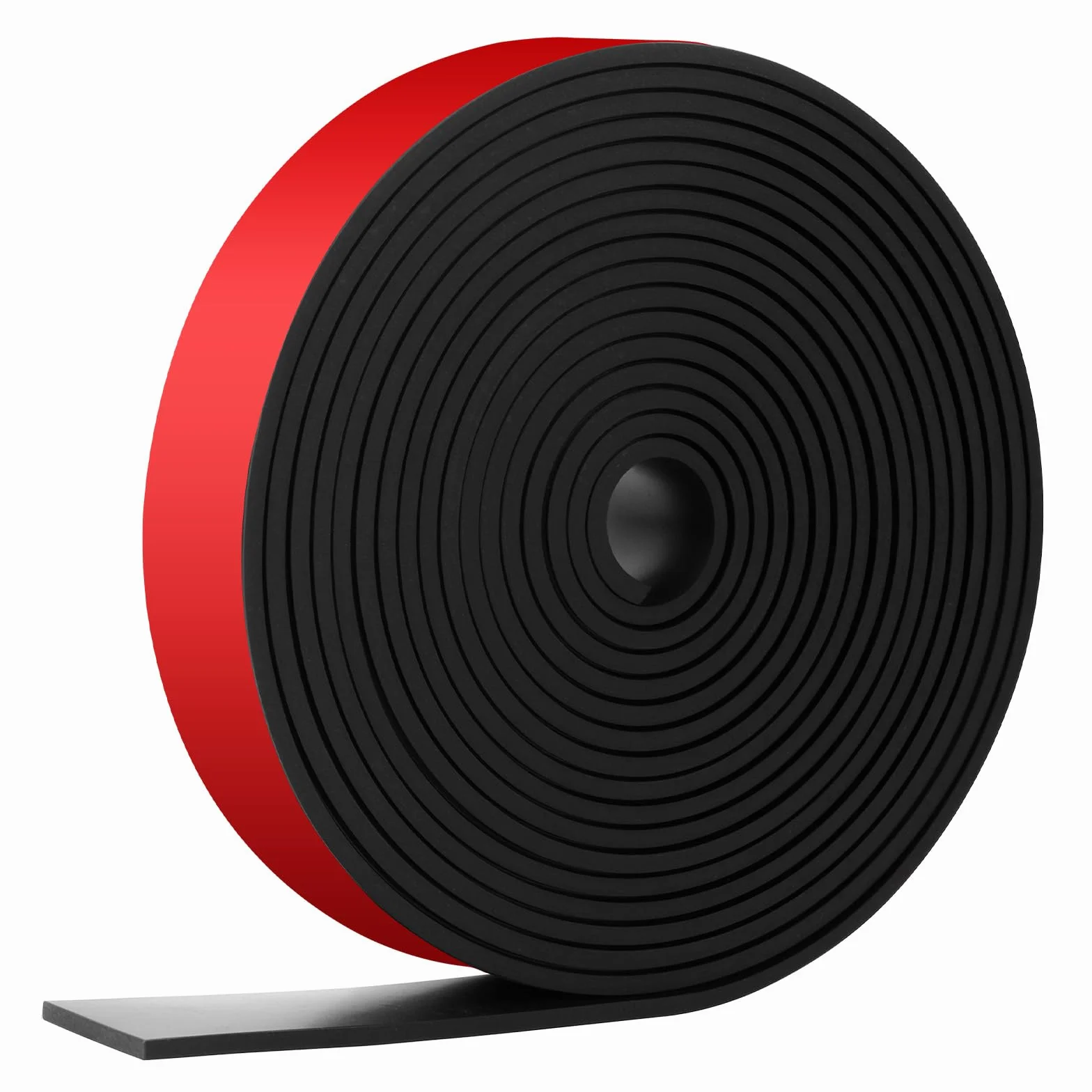 Elastyczny pasek gumowy Rolka gumowa 3 m× 20 mm × 2 mm, samoprzylepne żelazko gumowe, gumki neoprenowe, do uszczelnień DIY, ochrona wykładzin podłogowych, antywibracyjne, antypoślizgowe